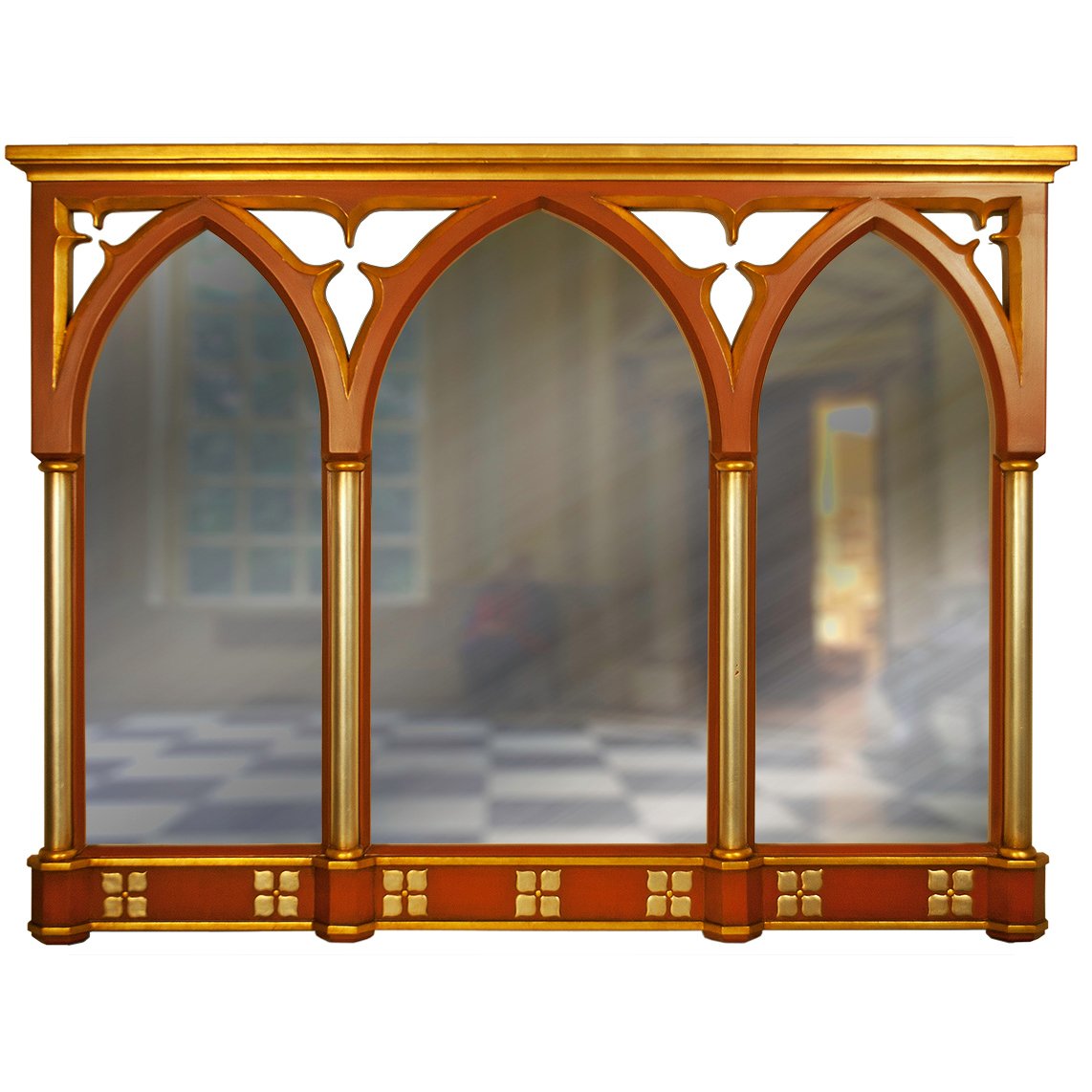 a.jpg Gothic Arched Arcade Mirror - Image 1