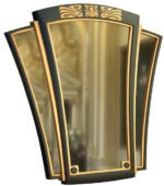 Large Art Deco Triptych Mirror -curved edged - Image 2