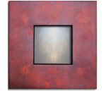 Burgundy Blue Flat Profile Mirror