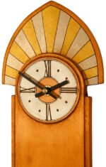 Art Deco Crested Wall Clock - Image 3