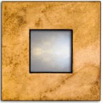 Speckled Gold Flat Profile Mirror
