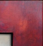 Burgundy Blue Flat Profile Mirror - Image 2