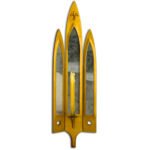 Gothic Triptych Candle Wall Sconce