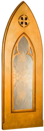 Ornate Gothic Arched Mirror - Image 2
