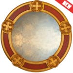 Pugin Gothic Round Mirror