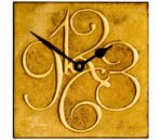 Large Square Wall Clocks -with Raised Arabic Numerals - Image 2