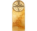 Marble Gold Mantel Clock with Round Dial
