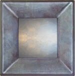 Metallic Blue Raked Profile Mirrors - Image 2