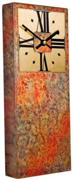 Red Mantle with Blue & Gold Marbling & Sqaure Dial - Image 2