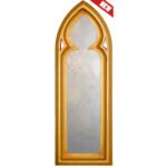 Spooned Arched Mirror